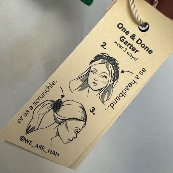 💎 Free People HAH One and Done Garter Emerald - Picture 4 of 7